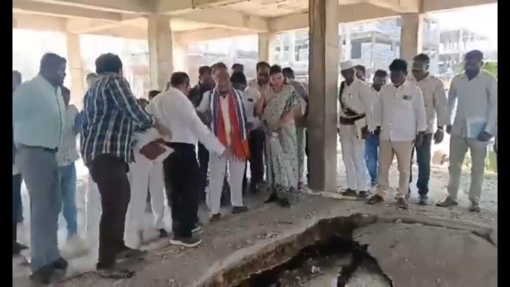 Vemulawada MLA and Siricilla Collector narrowly escape an accident