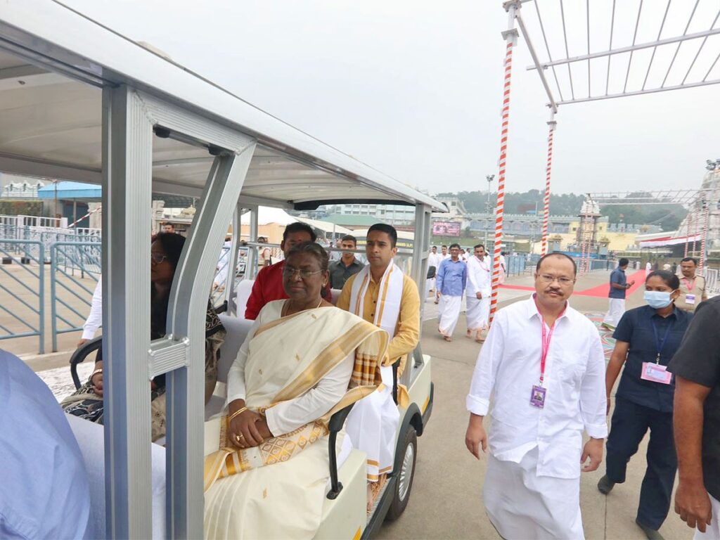 President Draupadi Murmu to visit Tirumala 