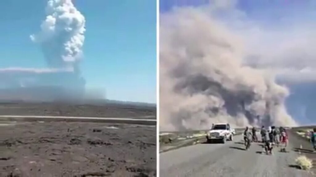 Volcano erupts for first time in 10,000 years