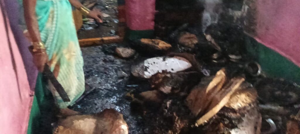 Bandala house burnt down due to electrical short circuit