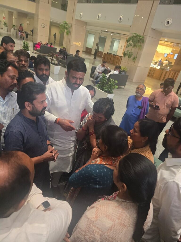 Pilot Rohit Reddy visits Kotpalli Sarpanch's husband Sangayya Swamy