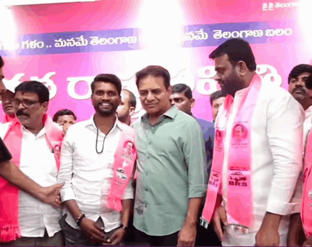 KTR felicitates Sarpanchs and ward members