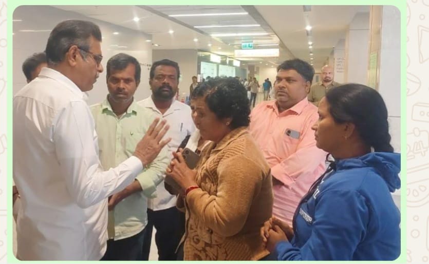 MP Vishweshwar Reddy visits Sangayya Swamy