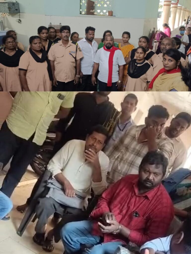 CITU Dharma apologizes for holding the legs of a female security guard