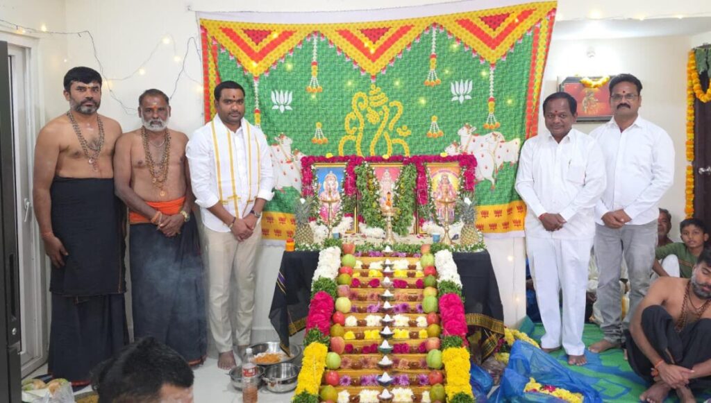 Krishna participated in the Ayyappa Swamy Mahapadi Puja program