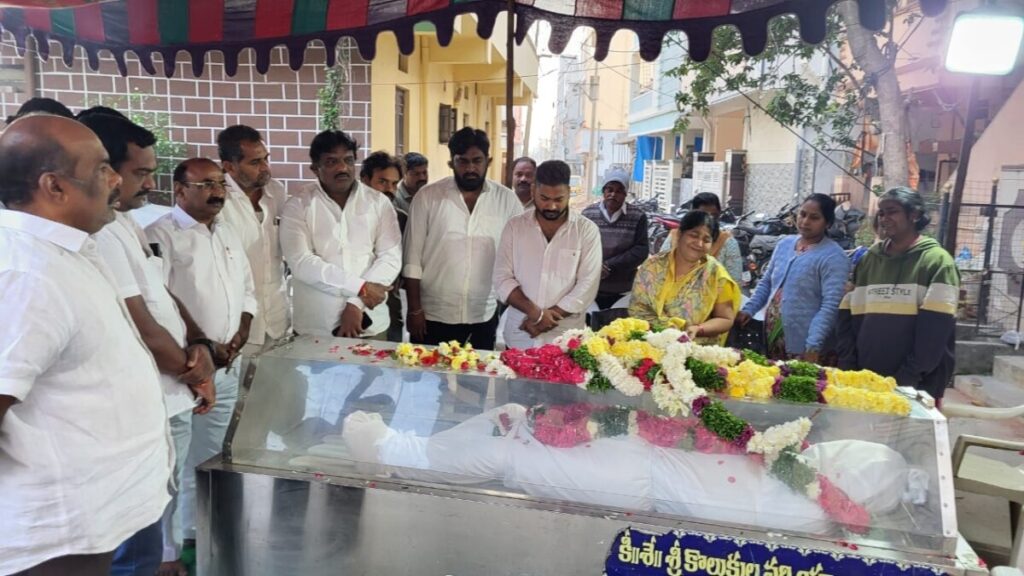 Janasena leaders paid tribute to BC activist Sai Eshwara Chari 