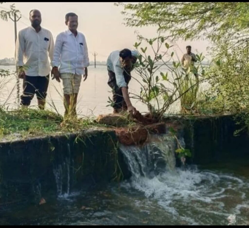 Bogolu tank dam destroyed