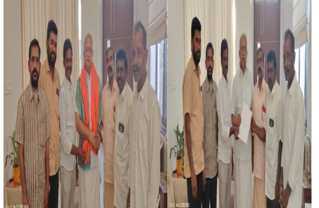 Mandal President Veerala Srinivas Yadav met Nellore RTC Zonal Chairman 