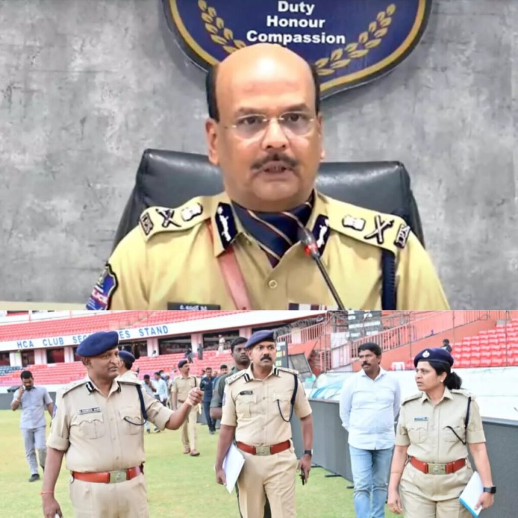 DGP Shivdhar Reddy conducts surprise inspection at Uppal Stadium