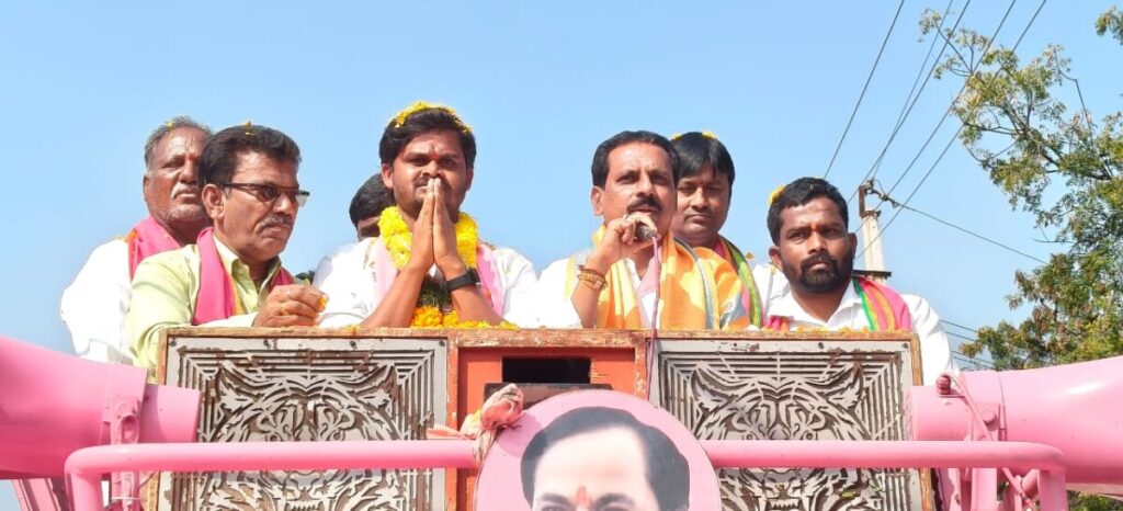 Campaigning in support of candidates supported