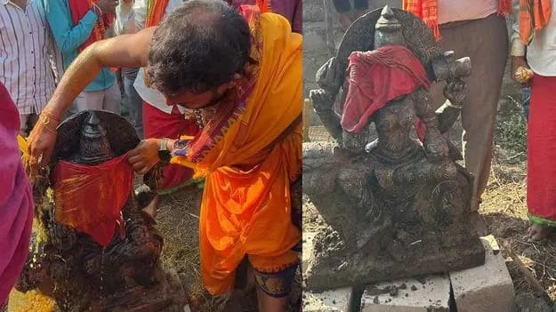 Goddess idol discovered.. Special pujas