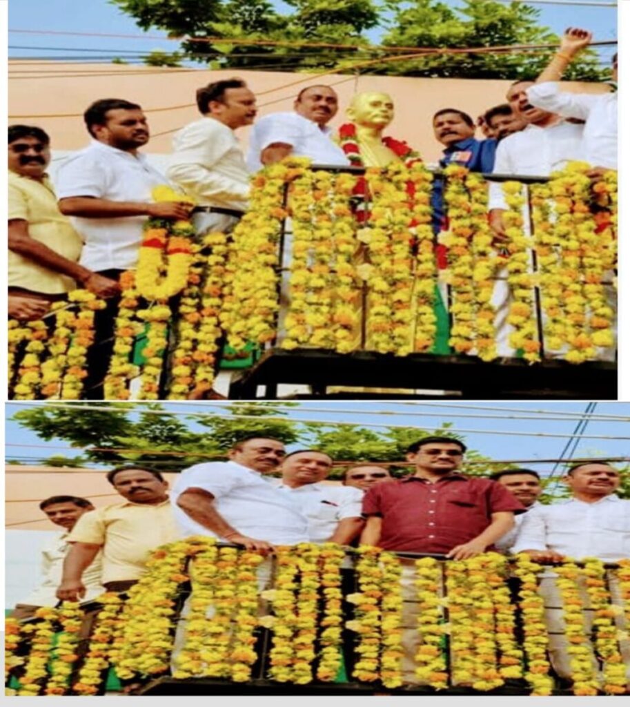 MLA Kavya Krishna Reddy pays tribute to immortal Potti Sriramulu