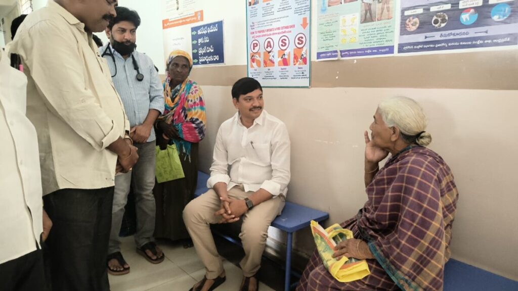 MLA Kagita Krishna Prasad conducted a surprise inspection 