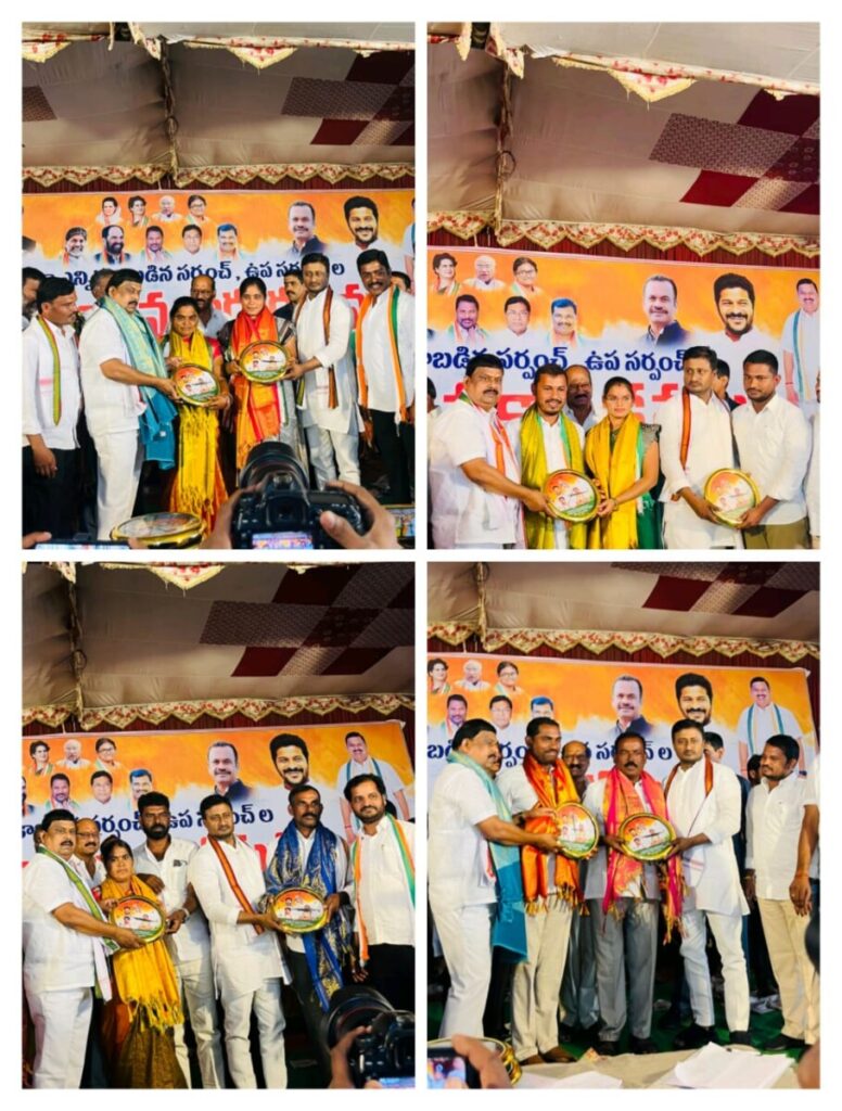 New Sarpanch and Upasarpanch felicitated