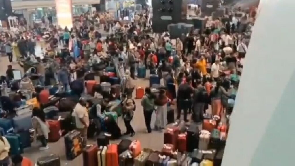 This is the situation at Hyderabad Airport