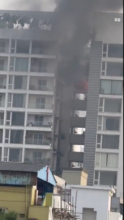 A major fire broke out near RK Beach 