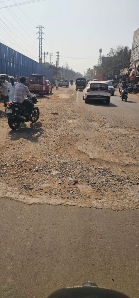 Potholes on the roads are a cover for the rulers