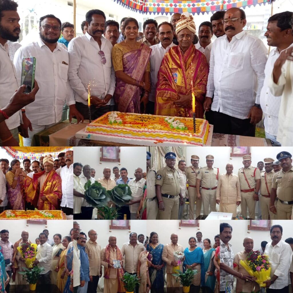 New Year celebrations at MLA Vegulla's residence
