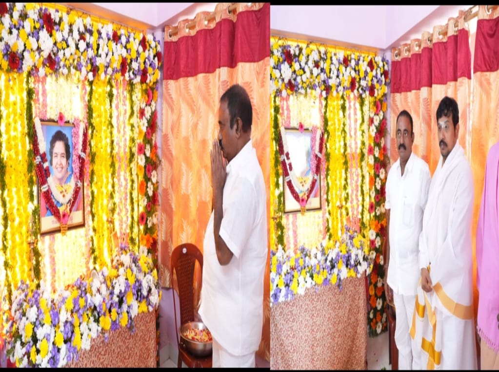 MLA Kavya Krishna Reddy participated in the Kandala Sujathamma Peddakarma