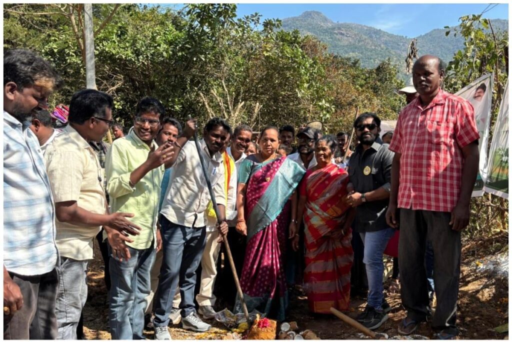 Road foundation stone laid in Dhonilova village