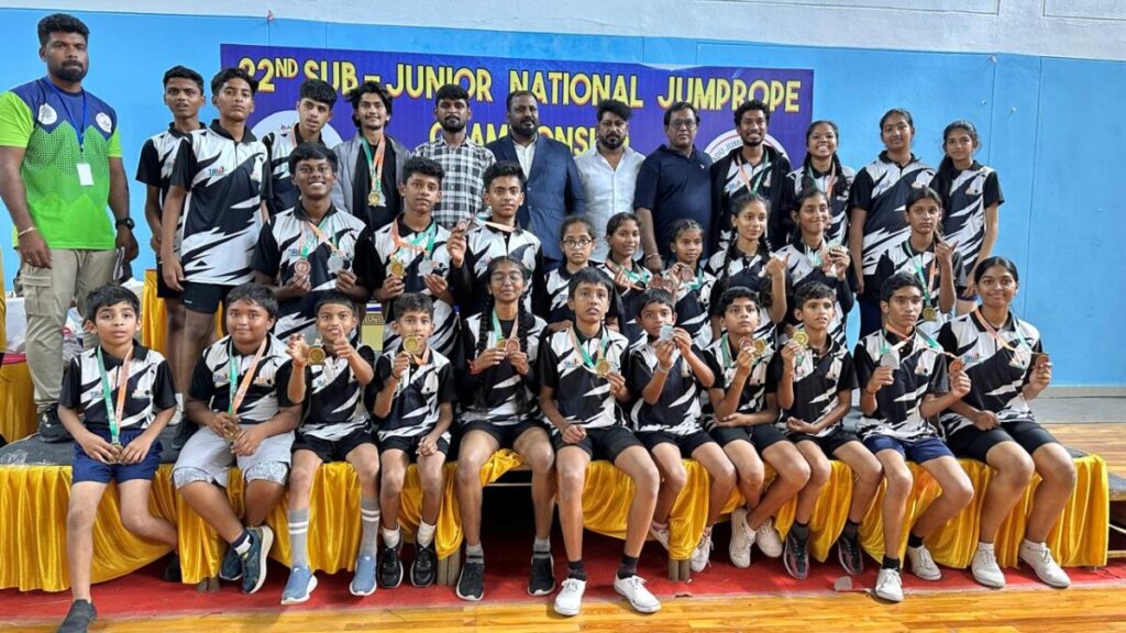 Telangana players emerge as national jump rope champions