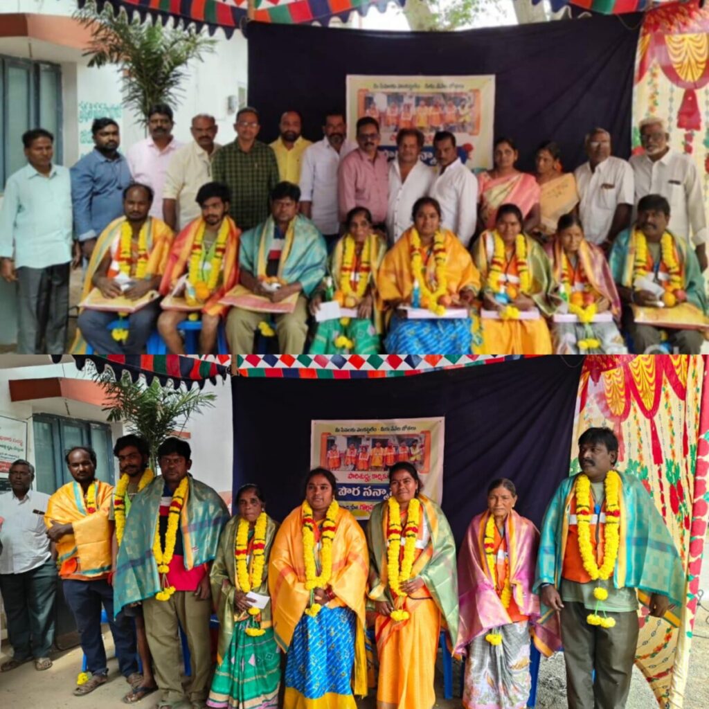 Gollapalli Satyanarayana honours sanitation workers 