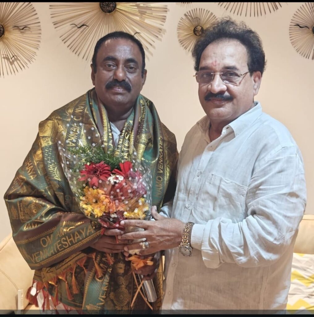 MLA, Kavya Krishna Reddy, wished Sankranthi to Alahari Sudhakar