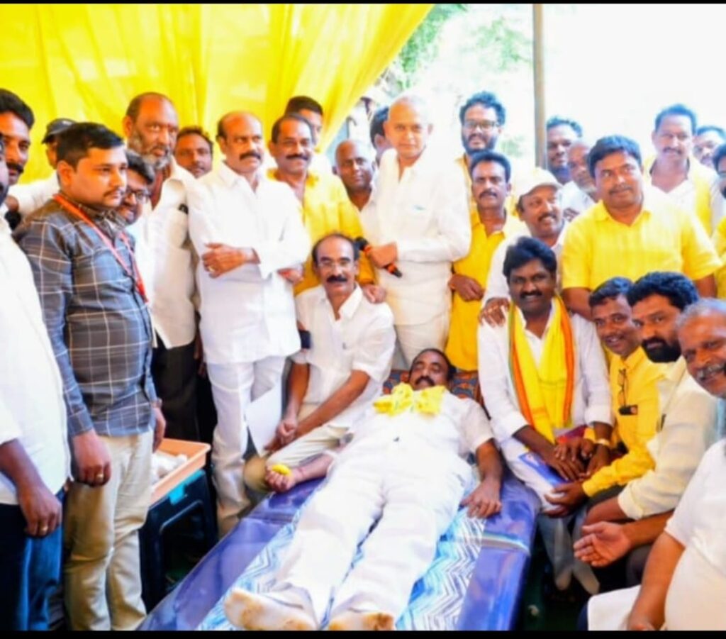 blood donation camps and food distribution 