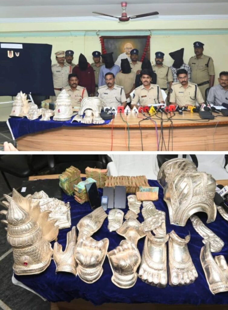 Police crack theft case at Sri Vijaya Venkateswara Swamy Temple