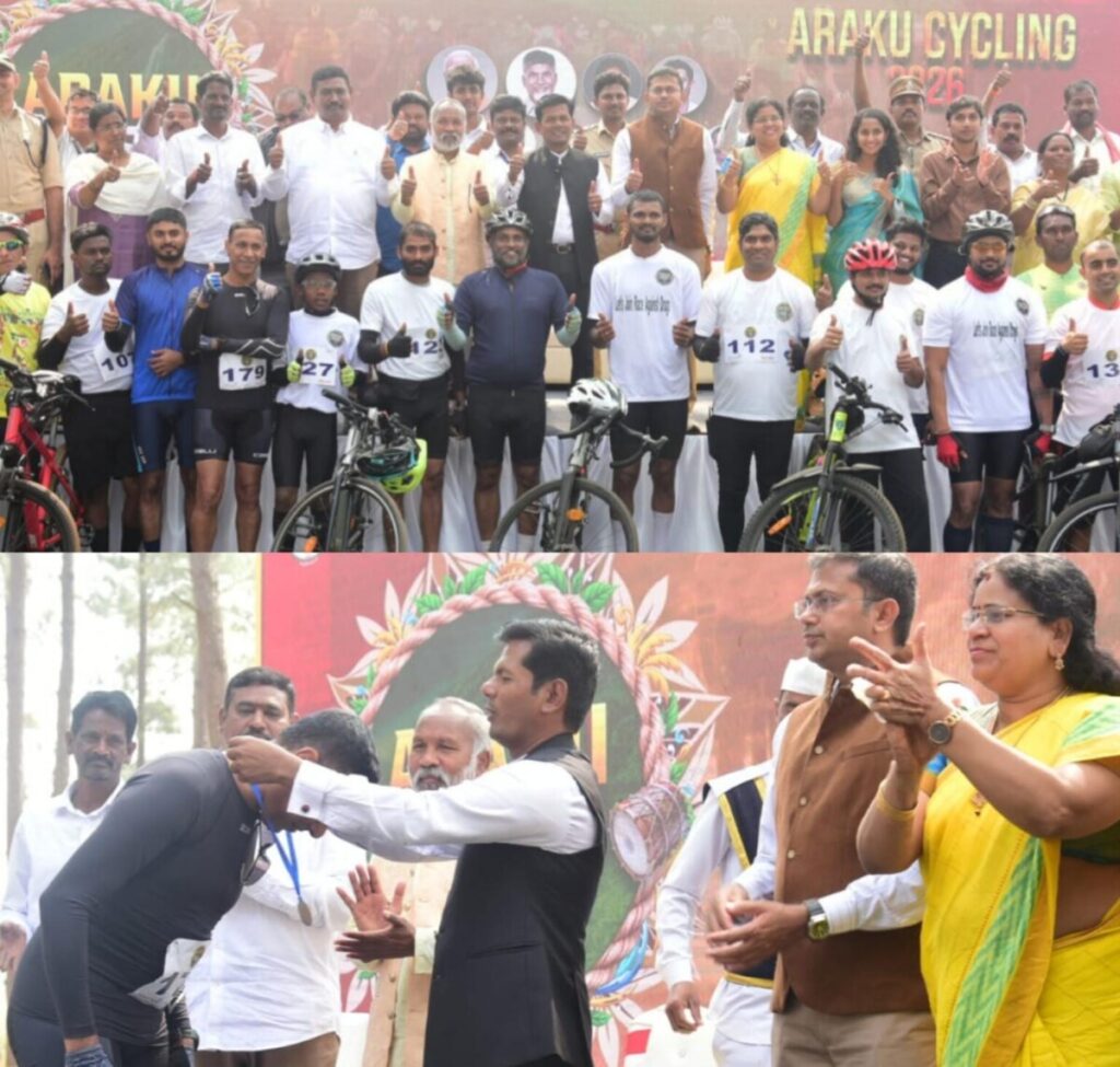 “Say No to Drugs” cycling rally held in Araku Fest