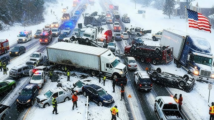 Snowstorm in America