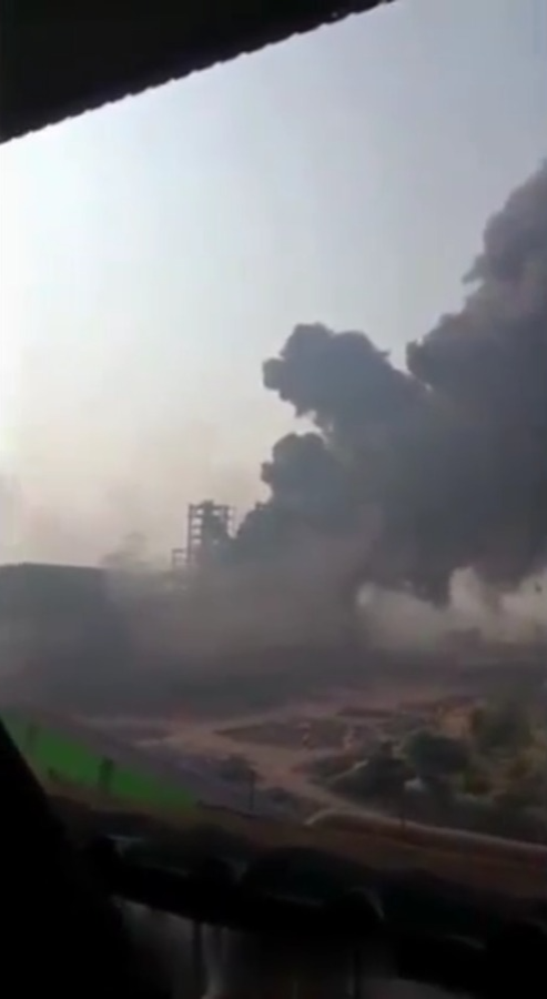 Massive explosion in sponge iron factory