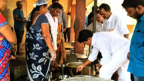 The MLAs inspected the tribal school