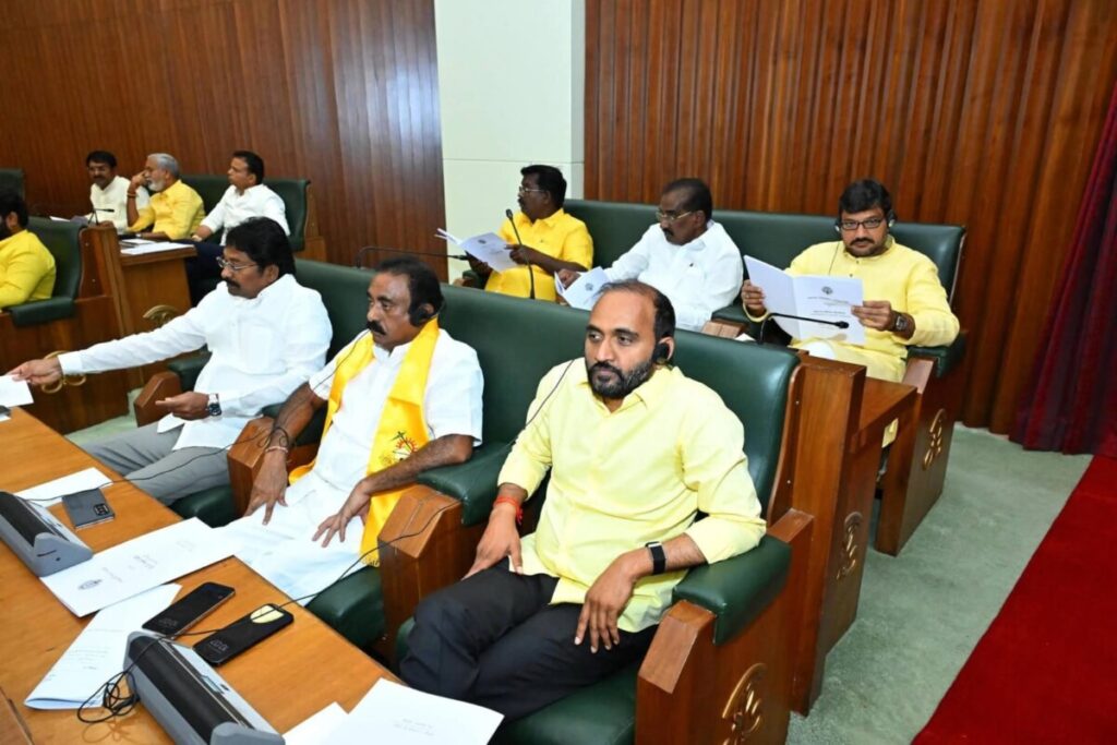 MLA Kavya Krishna Reddy participated in the AP Assembly 