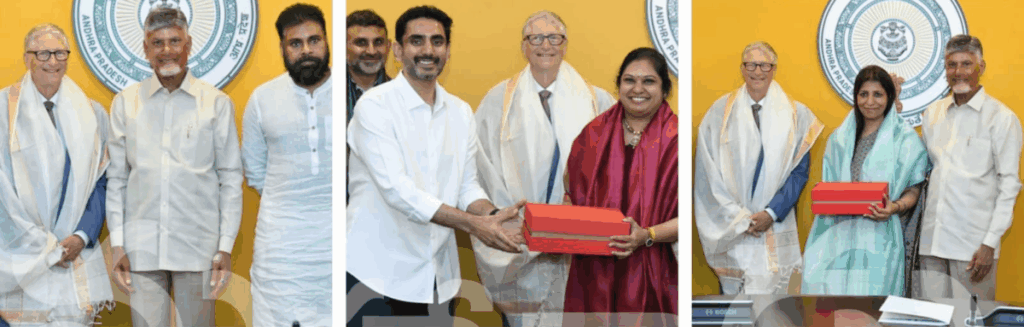 Bill Gates shared his views on various issues during a meeting