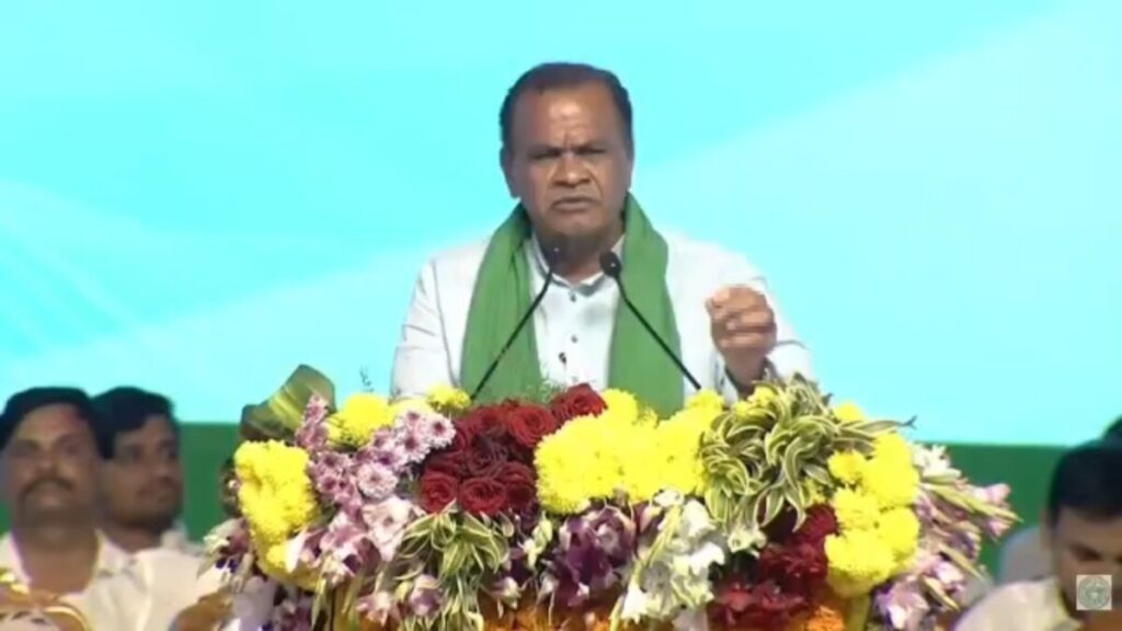 Minister Komati Reddy Venkat Reddy in Miryalaguda Sabha