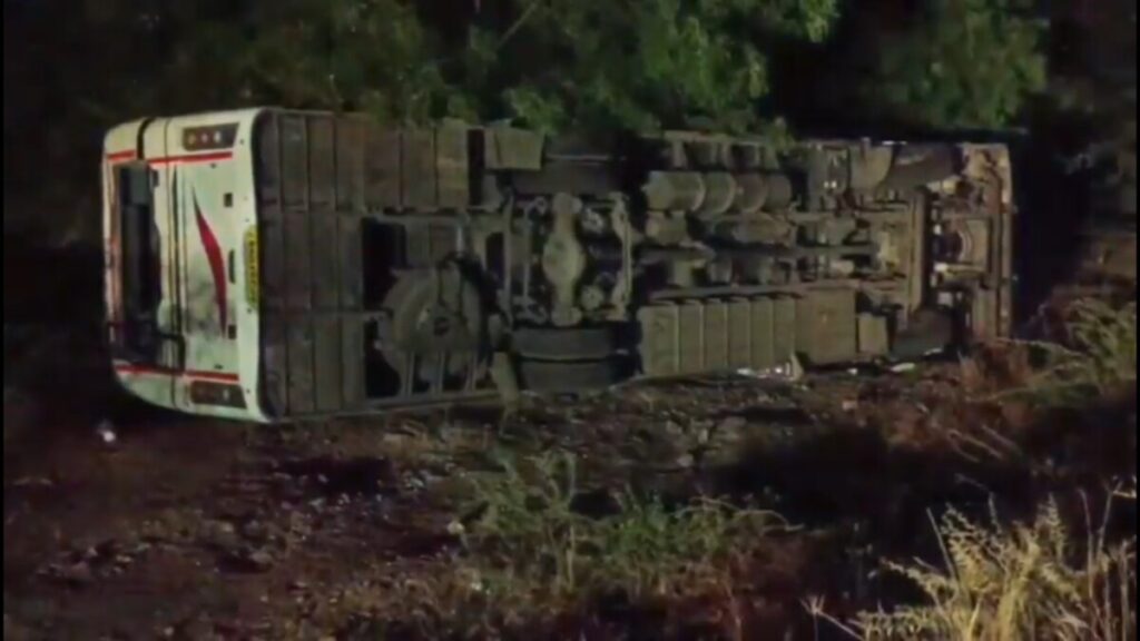 AP RTC bus overturned