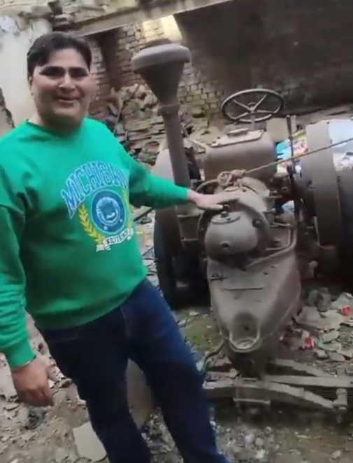 An old tractor brought good luck