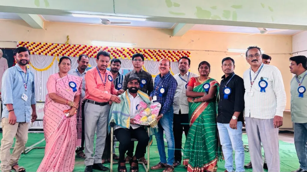 Farewell party at MKR Degree College