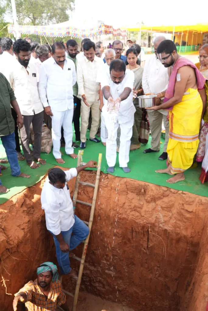 MLA lays foundation stone