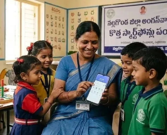 New phones for Anganwadis