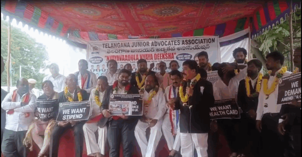 Protest at Indira Park for Lawyers
