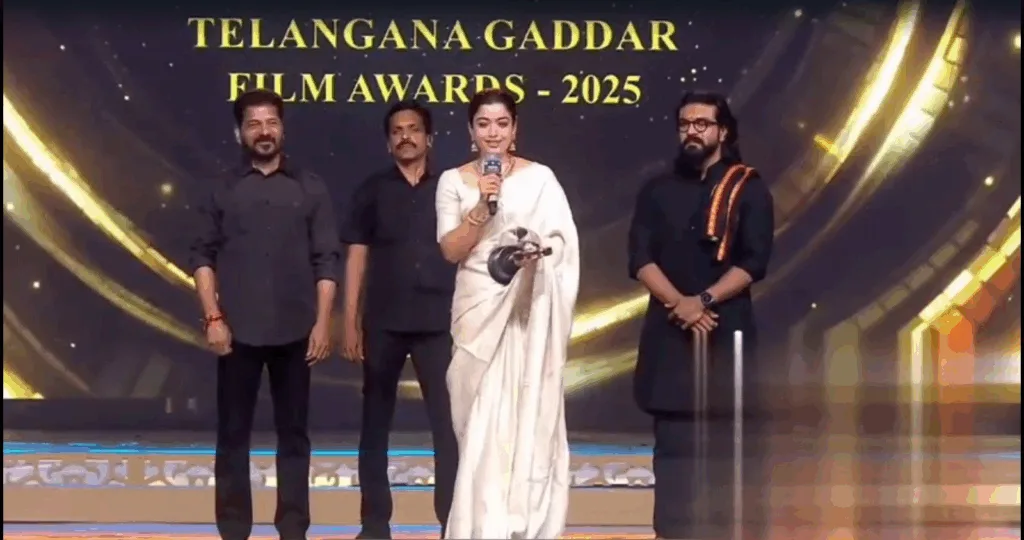 Rashmika receives award