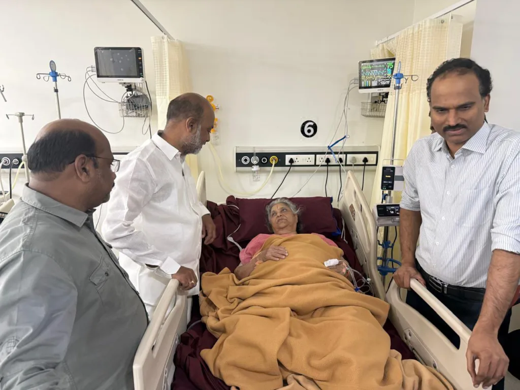 Bandi Sanjay mother health condition