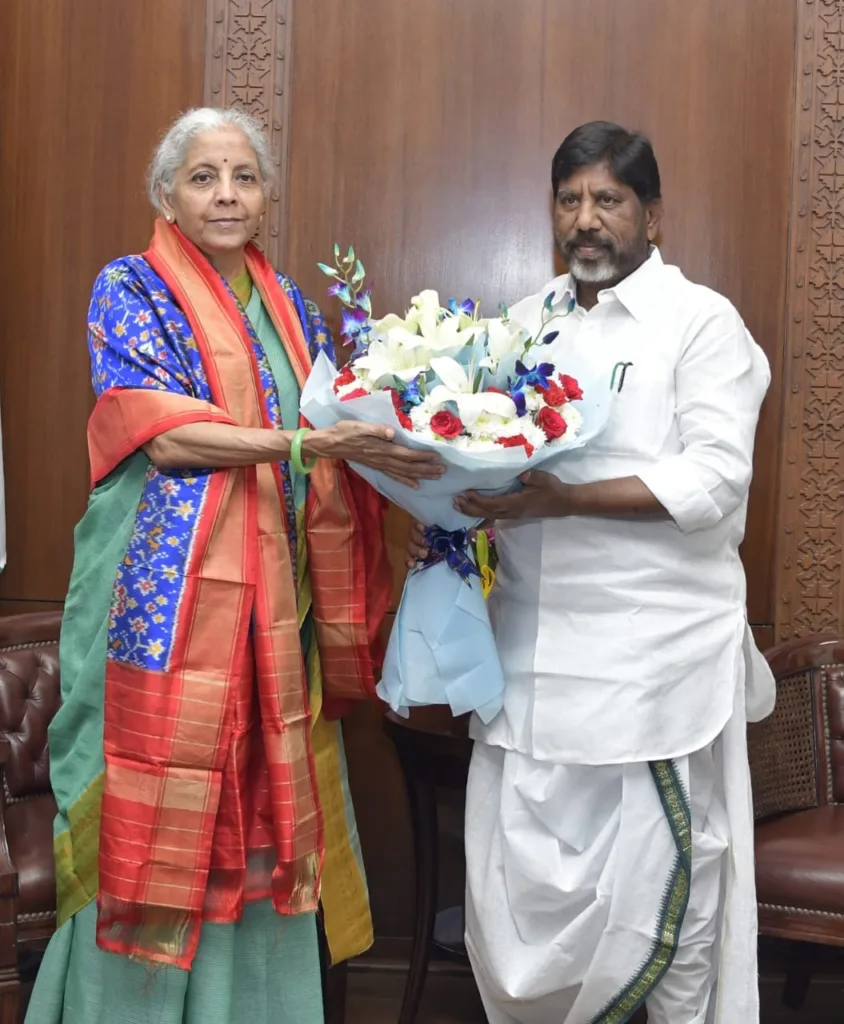 Bhatti Vikramarka Mallu meets Nirmala Sitharaman
