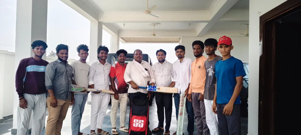 Cricket kit handover