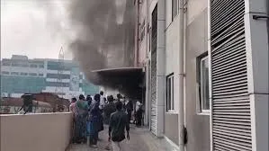 Major fire Rainbow Hospital