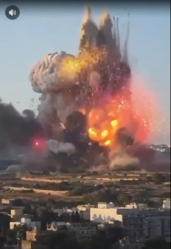 Huge explosion