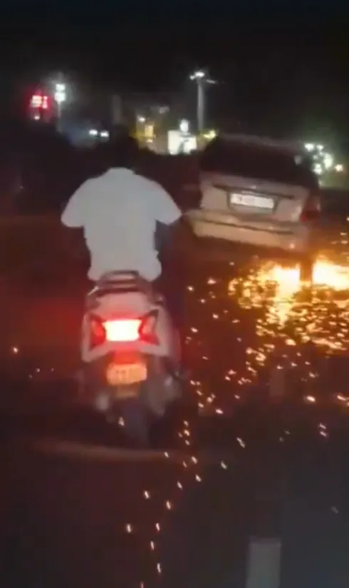 Reckless Driving : గంజాయి మత్తులో ప్రమాదకరంగా కారు డ్రైవింగ్ image (39)