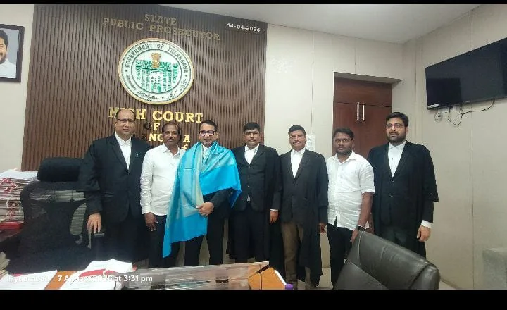 Felicitation Palle Nageswara Rao : హైకోర్టు పబ్లిక్ ప్రాసిక్యూటర్ పల్లె నాగేశ్వర రావు సన్మానం. WhatsApp Image 2026-08-07 at 19.01.40